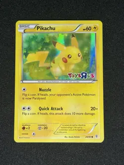 Pokemon Pikachu Holo Rare Toys R US Promo Card 26/83 2016 - Image 1