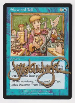 Shadow Signed Show and Tell MP Urza's Saga Artist Jeff Laubenstein MTG Magic EDH - Image 1