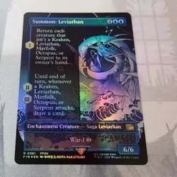 MTG - Summon: Leviathan - Borderless Foil - Final Fantasy Universes Beyond - Image 14