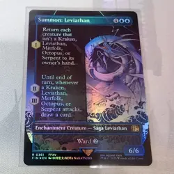 MTG - Summon: Leviathan - Borderless Foil - Final Fantasy Universes Beyond - Image 2