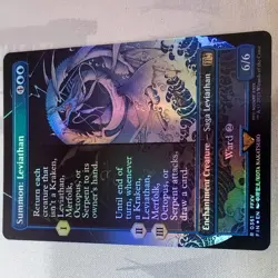 MTG - Summon: Leviathan - Borderless Foil - Final Fantasy Universes Beyond - Image 3