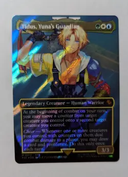 1x Tidus Yuna's Guardian English Surge Foil NM MTG Final Fantasy x1 - Image 1