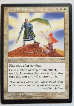 MTG Magic [x1] Jabari's Influence [x1] Mirage M/NM - Image 1