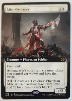MTG Magic [x1] Mite Overseer [x1] EXTENDED BORDERLESS Phyrexia: All One 2 M/NM - Image 1