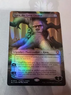 MTG - Karn, the Great Creator - Borderless Foil - Commander: Bloomburrow - Image 3