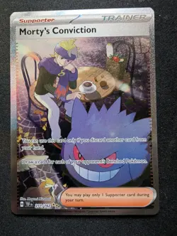 Pokemon TCG Morty's Conviction 211/162 Sv05: Temporal Forces Holo - Image 2