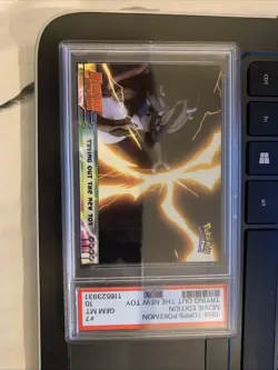 Trying Out The New Toy #7 Mewtwo Strikes Back Movie Pokemon PSA 10 Low Pop Card - Image 1