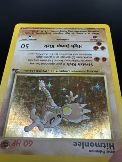 Hitmonlee Holo Fossil 7/62 Unlimited Holo Rare Wotc Pokemon Card Vintage - Image 12