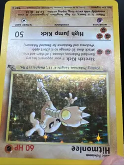 Hitmonlee Holo Fossil 7/62 Unlimited Holo Rare Wotc Pokemon Card Vintage - Image 13