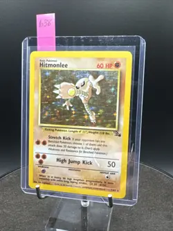 Hitmonlee Holo Fossil 7/62 Unlimited Holo Rare Wotc Pokemon Card Vintage - Image 22
