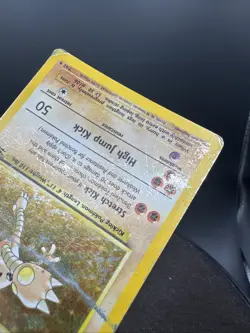 Hitmonlee Holo Fossil 7/62 Unlimited Holo Rare Wotc Pokemon Card Vintage - Image 15