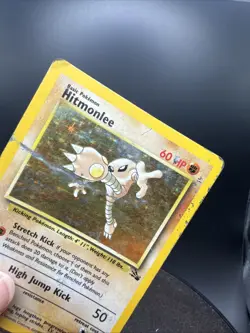 Hitmonlee Holo Fossil 7/62 Unlimited Holo Rare Wotc Pokemon Card Vintage - Image 23