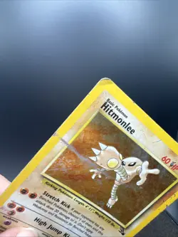 Hitmonlee Holo Fossil 7/62 Unlimited Holo Rare Wotc Pokemon Card Vintage - Image 6