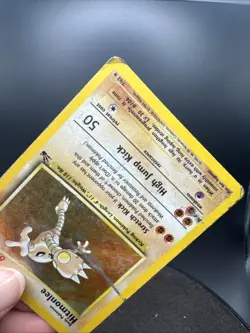 Hitmonlee Holo Fossil 7/62 Unlimited Holo Rare Wotc Pokemon Card Vintage - Image 7