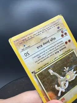Hitmonlee Holo Fossil 7/62 Unlimited Holo Rare Wotc Pokemon Card Vintage - Image 9