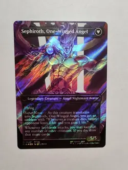 Sephiroth, Fabled SOLDIER (Borderless) (Surge Foil) (0527) Mtg Final Fantasy 7 - Image 2