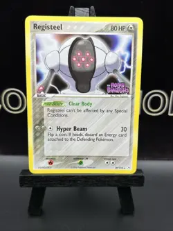 2006 Pokemon Card Registeel 29/110 EX Holon Phantoms Stamped  Holo Rare NM - Image 2