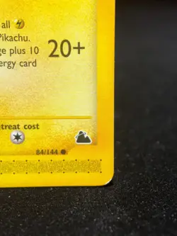 Pikachu Common Pokemon Card E-Skyridge 2002 84/144 Ungraded Raw LP - Image 2