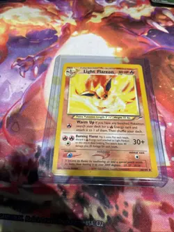 Pokémon TCG Light Flareon Neo Destiny Card 46/105 Unlimited Uncommon - Image 1