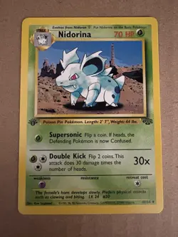 Pokemon - Jungle 1st edition - Nidorina 40/64 - Uncommon LP/NM - Image 1