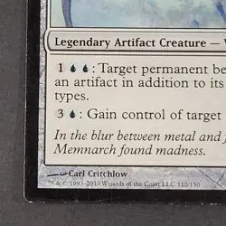 MTG - 1x Memnarch - Archenemy - LP - Rare - Artifact - Magic The Gathering #112 - Image 10