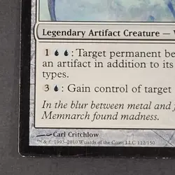 MTG - 1x Memnarch - Archenemy - LP - Rare - Artifact - Magic The Gathering #112 - Image 3