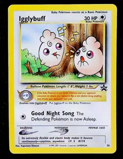 Pokemon TCG Igglybuff - Black Star Promo Card #36 - Image 1