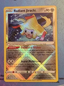 Jirachi v SWSH299 Holo Promo Radiant Jirachi 120/195 Pokemon TCG Lot Of 2 cards - Image 3