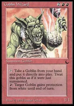 Goblin Wizard - Damaged / Poor MTG The Dark - Image 2