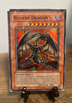 Yu-Gi-Oh “Berserk Dragon” Holo Card HEAVILY Played (DCR-019) - Image 3