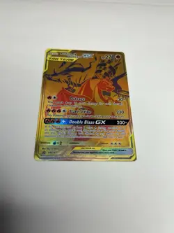 Reshiram & Charizard GX SM247 Gold Promo Near Mint Regular Size Card - Image 1