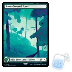 SNOW-COVERED FOREST (1477) Secret Lair Magic MTG MINT CARD - Image 2