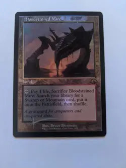 MTG English Magic Card Near Mint FOIL Retro BLOODSTAINED MIRE, Modern Horizons 3 - Image 2