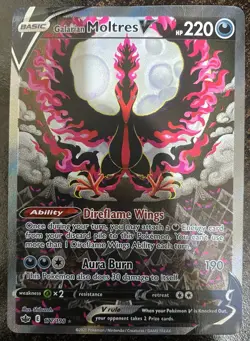 Galarian Moltres V 177/198 Ultra Rare Chilling Reign | LP | Pokemon TCG Card - Image 1