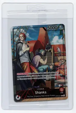 PSA Magazine July 2025 One Piece w/ Shanks Leader Promo Card OP09-001 - Image 1