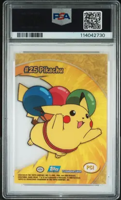 Pokemon Card Pikachu #PC1 2000 Topps TV Animation Clear Cards PSA 10 GEM MINT - Image 4