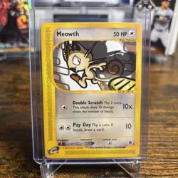 Meowth Regular Rare 121/165 E-Card Expedition Base Set - NM Eng Vintage Pokemon - Image 3