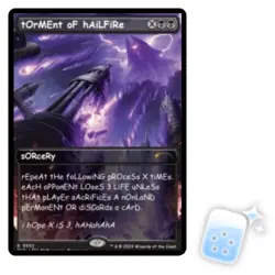 TORMENT OF HAILFIRE (9992) Secret Lair Magic MTG MINT CARD - Image 1