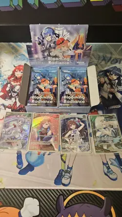 hololive Official Card Game: Blooming Radiance ENG Booster Open Box No Ur Or Sr - Image 2