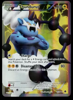 Thundurus 97/98 Emerging Powers Full Art Holo Pokemon Card - Image 1