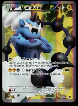 Thundurus 97/98 Emerging Powers Full Art Holo Pokemon Card - Image 3