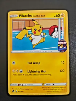 Pokemon Card - Pikachu on the Ball 001/005 - Pokemon Futsal - NM {270} - Image 2