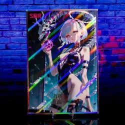 Lucy Waifu A5 Premium Card SGR Holo Framed Oversized Matte Cyberpunk Edgerunners - Image 4