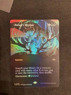 Nature's Rhythm Borderless Foil #349 Tarkir Dragonstorm Card MTG Nm/M - Image 1