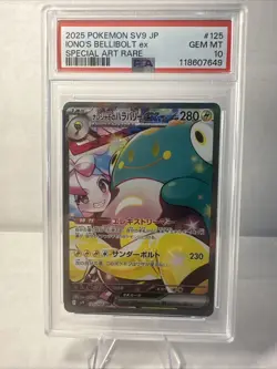 PSA 10 Iono's Bellibolt ex SAR 125/100 SV9 Battle Partners Pokemon Card Japanese - Image 1