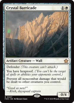 Crystal Barricade #7 | Near Mint | Foundations FDN | Magic MTG - Image 2