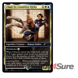 Chun-li, Countless Kicks M/NM Magic: The Gathering MTG Secret Lair - Image 2