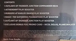 Magic ~ The Gathering Outlaws Thunder Junction Deluxe Commander Kit ~ Quick Draw - Image 13