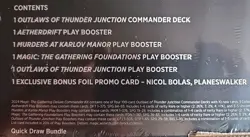 Magic ~ The Gathering Outlaws Thunder Junction Deluxe Commander Kit ~ Quick Draw - Image 3