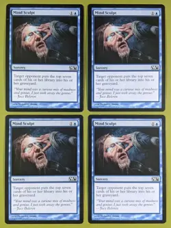 Mind Sculpt  x4 Magic 2013 M13 4x Playset Magic the Gathering MTG - Image 1